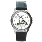 Great Dane Round Metal Watch Front