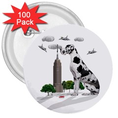 Great Dane 3  Buttons (100 Pack)  by Valentinaart