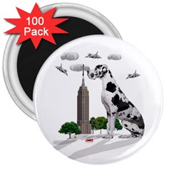 Great Dane 3  Magnets (100 Pack) by Valentinaart