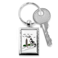 Great Dane Key Chains (rectangle)  by Valentinaart