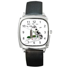 Great Dane Square Metal Watch by Valentinaart