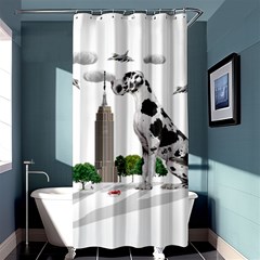 Great Dane Shower Curtain 36  X 72  (stall)  by Valentinaart