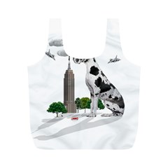 Great Dane Full Print Recycle Bags (m)  by Valentinaart