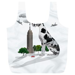 Great Dane Full Print Recycle Bags (l)  by Valentinaart