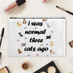 I was normal three cats ago Cosmetic Bag (Large)  Front