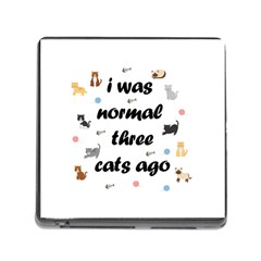 I Was Normal Three Cats Ago Memory Card Reader (square) by Valentinaart