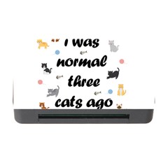 I Was Normal Three Cats Ago Memory Card Reader With Cf by Valentinaart