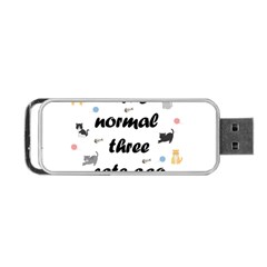 I Was Normal Three Cats Ago Portable Usb Flash (two Sides) by Valentinaart