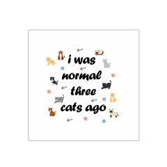 I Was Normal Three Cats Ago Satin Bandana Scarf by Valentinaart