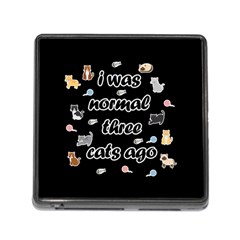 I Was Normal Three Cats Ago Memory Card Reader (square) by Valentinaart