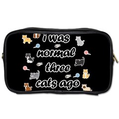 I Was Normal Three Cats Ago Toiletries Bags 2-side by Valentinaart