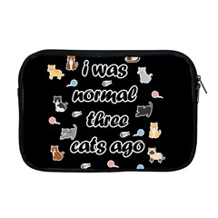 I Was Normal Three Cats Ago Apple Macbook Pro 17  Zipper Case by Valentinaart