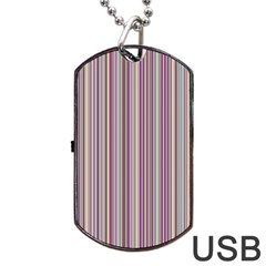 Lines Dog Tag Usb Flash (one Side) by Valentinaart