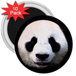 Panda face 3  Magnets (10 pack)  Front