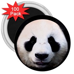 Panda Face 3  Magnets (100 Pack) by Valentinaart