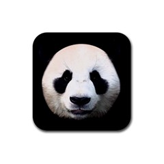 Panda Face Rubber Square Coaster (4 Pack)  by Valentinaart