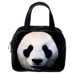 Panda Face Classic Handbags (one Side) by Valentinaart