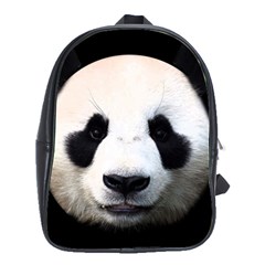 Panda Face School Bag (large) by Valentinaart