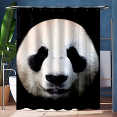 Panda Face Shower Curtain 60  X 72  (medium)  by Valentinaart