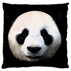 Panda Face Standard Flano Cushion Case (two Sides) by Valentinaart