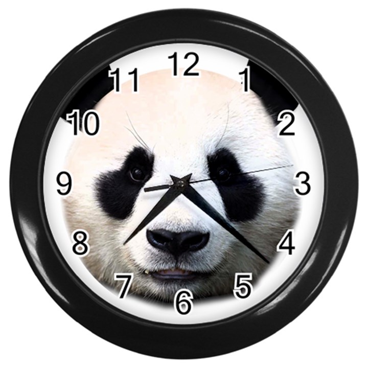 Panda face Wall Clocks (Black)