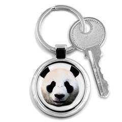 Panda Face Key Chains (round)  by Valentinaart