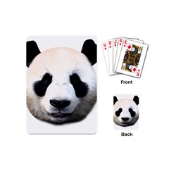 Panda Face Playing Cards (mini)  by Valentinaart