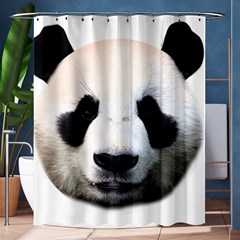 Panda Face Shower Curtain 60  X 72  (medium)  by Valentinaart