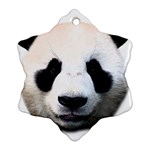 Panda face Snowflake Ornament (Two Sides) Front