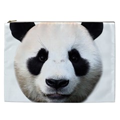 Panda Face Cosmetic Bag (xxl)  by Valentinaart