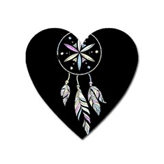 Dreamcatcher  Heart Magnet by Valentinaart