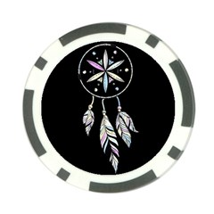 Dreamcatcher  Poker Chip Card Guard by Valentinaart