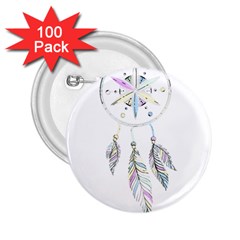 Dreamcatcher  2 25  Buttons (100 Pack)  by Valentinaart