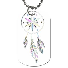 Dreamcatcher  Dog Tag (one Side) by Valentinaart