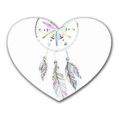 Dreamcatcher  Heart Mousepads by Valentinaart