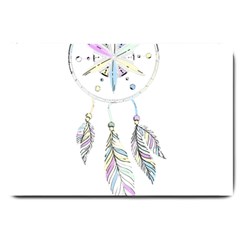 Dreamcatcher  Large Doormat  by Valentinaart