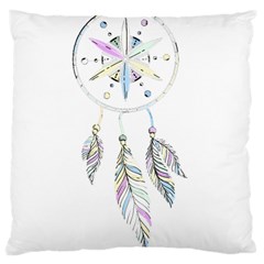 Dreamcatcher  Large Cushion Case (two Sides) by Valentinaart