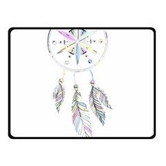 Dreamcatcher  Double Sided Fleece Blanket (small)  by Valentinaart