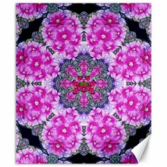 Fantasy Cherry Flower Mandala Pop Art Canvas 8  X 10 