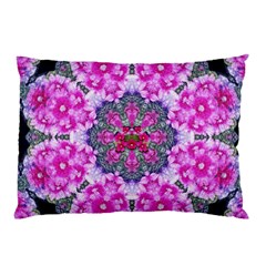 Fantasy Cherry Flower Mandala Pop Art Pillow Case (two Sides) by pepitasart