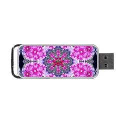 Fantasy Cherry Flower Mandala Pop Art Portable Usb Flash (one Side)