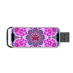 Fantasy Cherry Flower Mandala Pop Art Portable USB Flash (Two Sides) Front