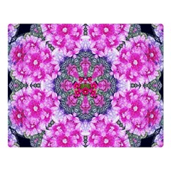 Fantasy Cherry Flower Mandala Pop Art Double Sided Flano Blanket (large)  by pepitasart