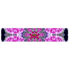 Fantasy Cherry Flower Mandala Pop Art Flano Scarf (small) by pepitasart