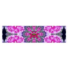 Fantasy Cherry Flower Mandala Pop Art Satin Scarf (oblong) by pepitasart