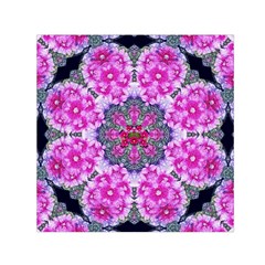 Fantasy Cherry Flower Mandala Pop Art Small Satin Scarf (square) by pepitasart