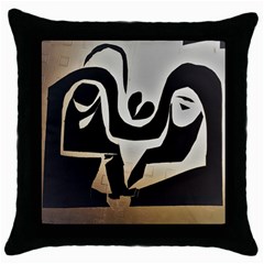 With Love Throw Pillow Case (black) by MRTACPANS