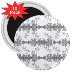 Floral Collage Pattern 3  Magnets (10 Pack)  by dflcprints