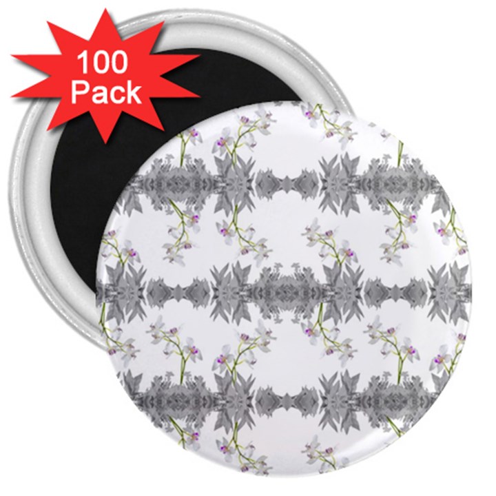 Floral Collage Pattern 3  Magnets (100 pack)