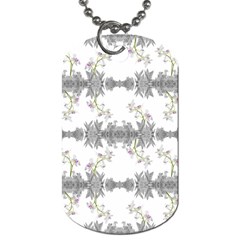 Floral Collage Pattern Dog Tag (one Side) by dflcprints